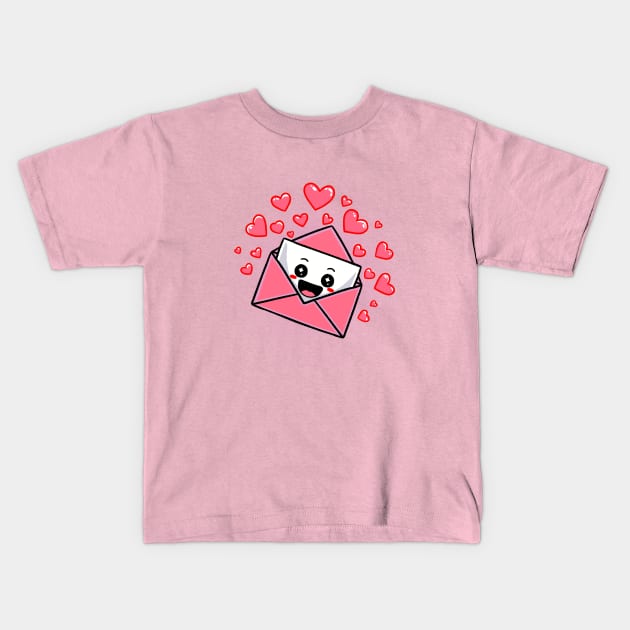 Love Letter Kids T-Shirt by FanFreak